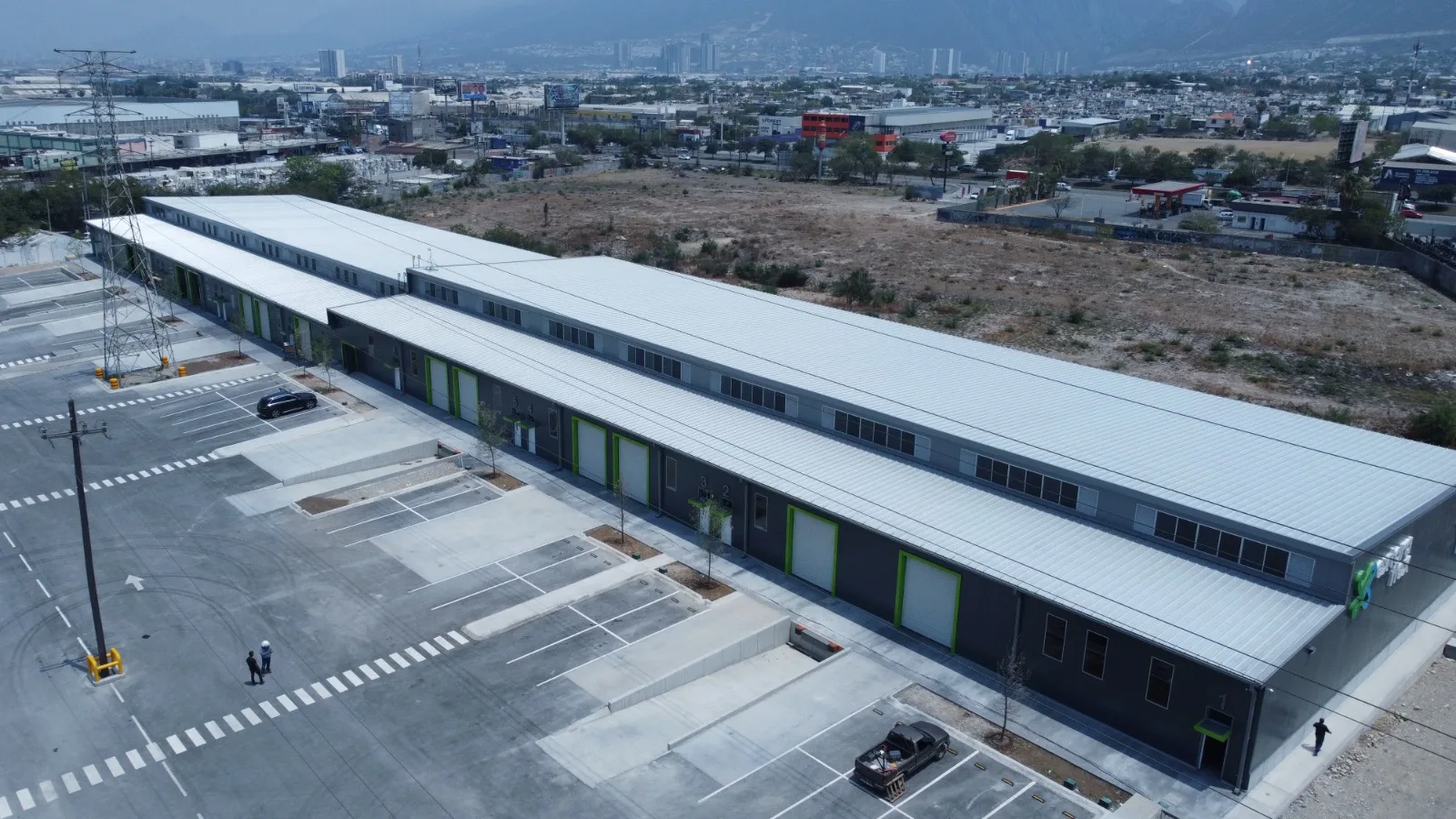 Bodega industrial Flex Space construida por Attent